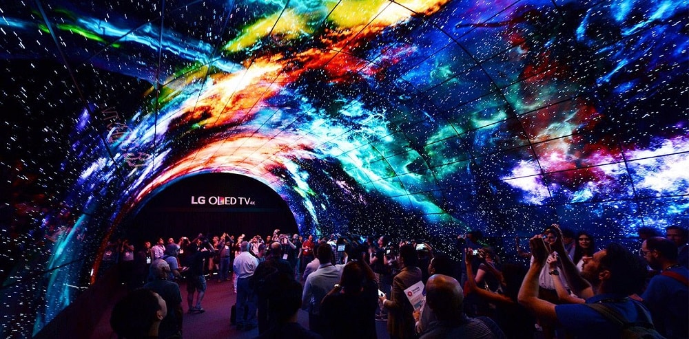 LG’s OLED tunnel in IFA (Europe’s largest electronics trade show)