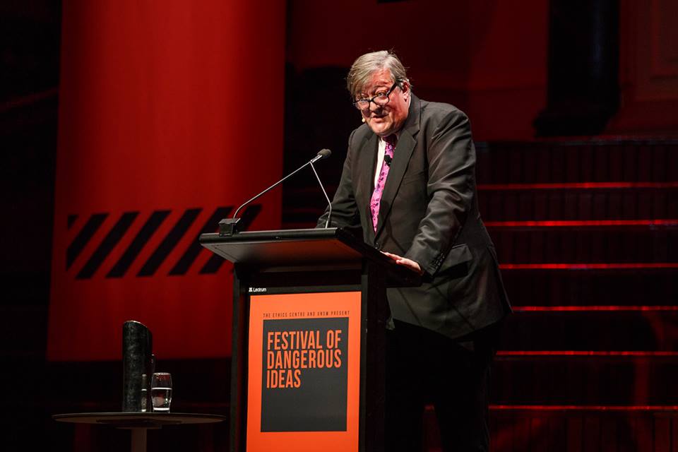 Lectern signage used in the Festival of Dangerous Ideas